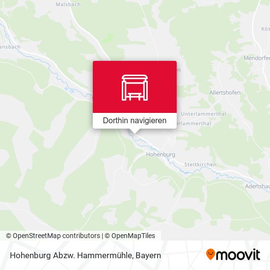 Hohenburg Abzw. Hammermühle Karte