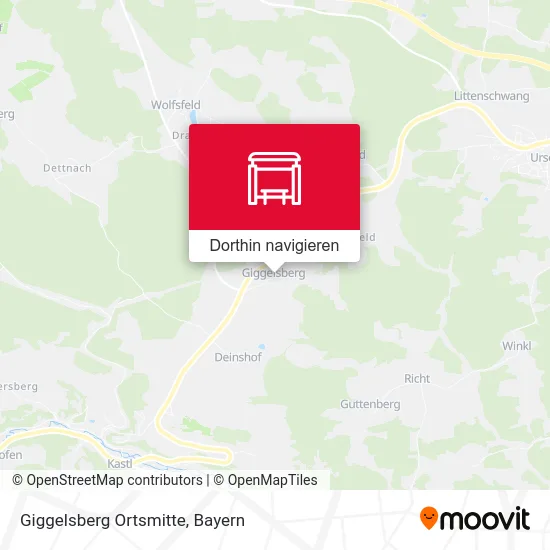 Giggelsberg Ortsmitte Karte