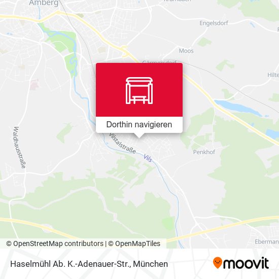 Haselmühl Ab. K.-Adenauer-Str. Karte
