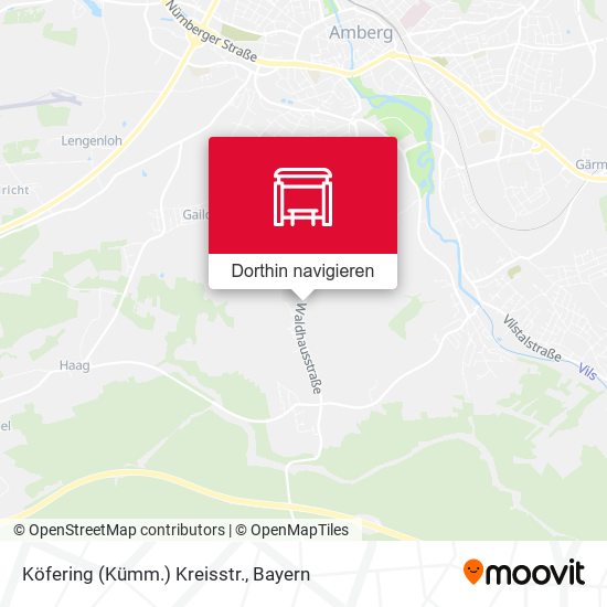 Köfering (Kümm.) Kreisstr. Karte