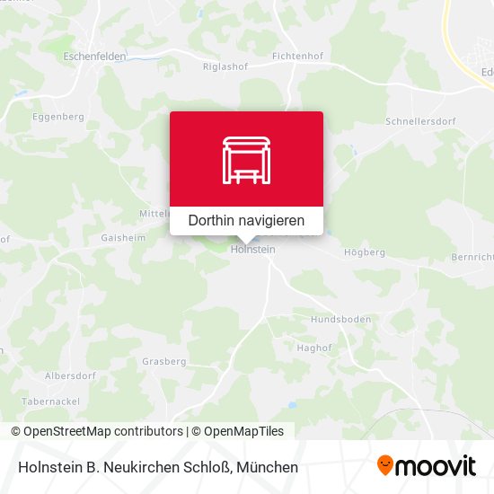 Holnstein B. Neukirchen Schloß Karte