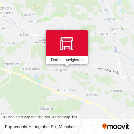 Poppenricht Häringloher Str. Karte