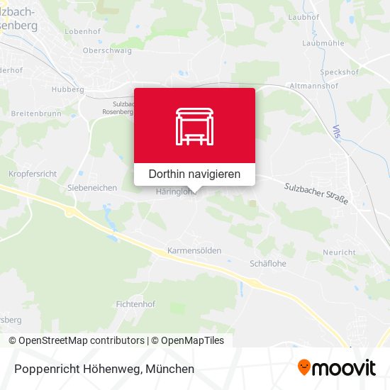 Poppenricht Höhenweg Karte