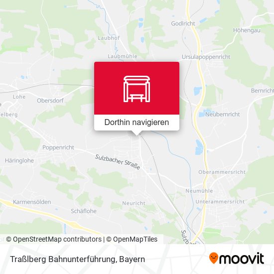 Traßlberg Bahnunterführung Karte