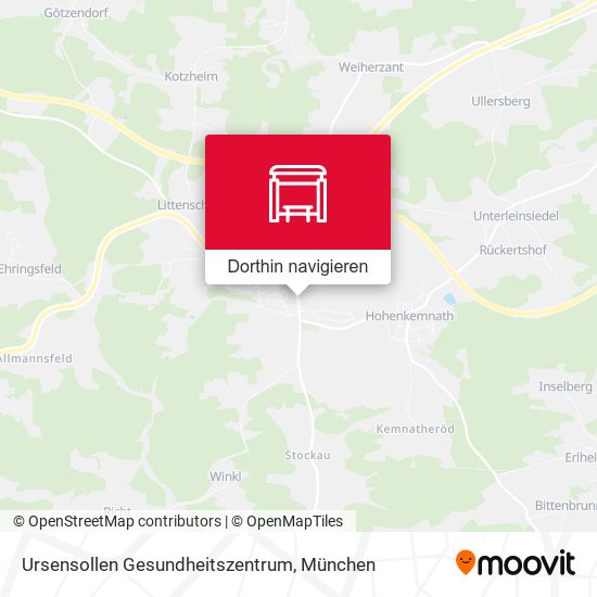 Ursensollen Gesundheitszentrum Karte