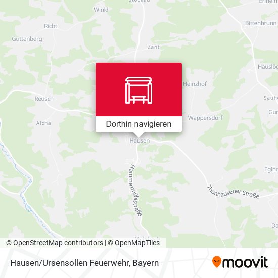 Hausen/Ursensollen Feuerwehr Karte