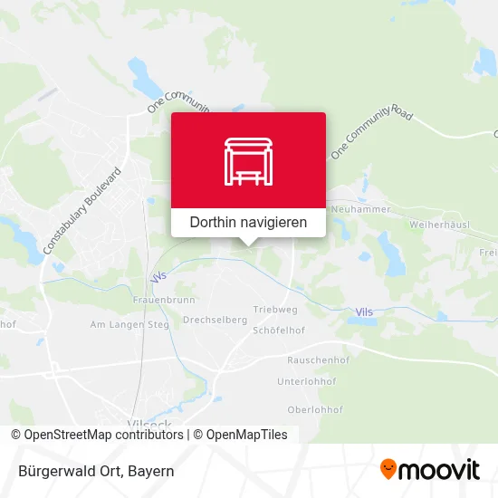 Bürgerwald Ort Karte