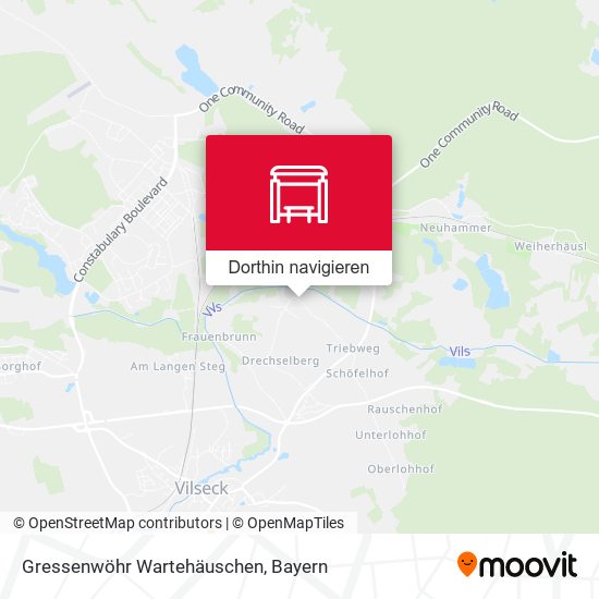 Gressenwöhr Wartehäuschen Karte