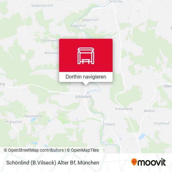 Schönlind (B.Vilseck) Alter Bf Karte
