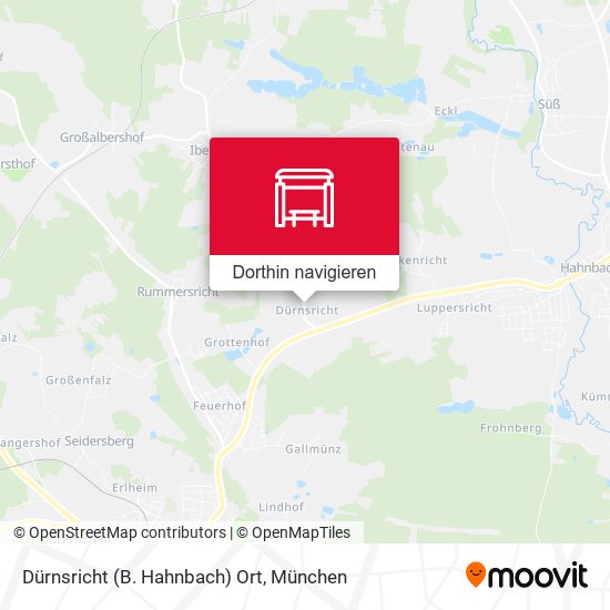 Dürnsricht (B. Hahnbach) Ort Karte