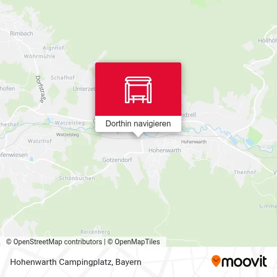 Hohenwarth Campingplatz Karte