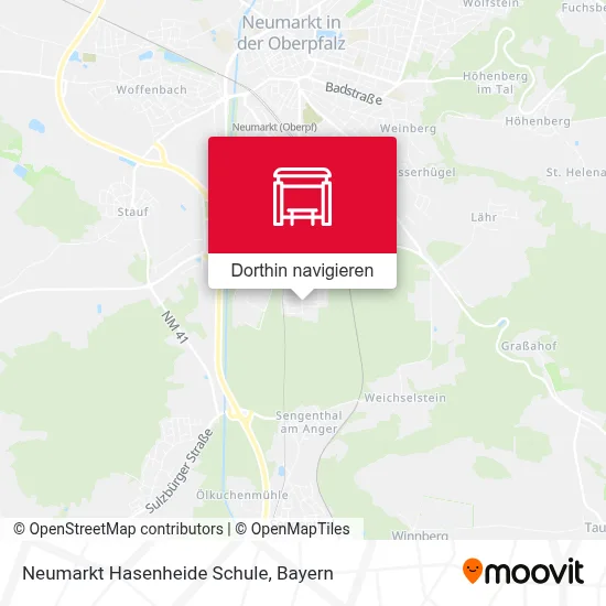 Neumarkt Hasenheide Schule Karte