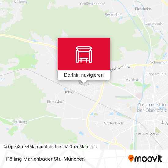 Pölling Marienbader Str. Karte