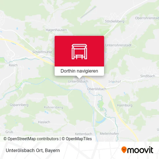 Unterölsbach Ort Karte