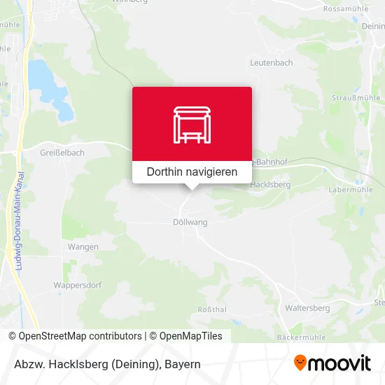 Abzw. Hacklsberg (Deining) Karte