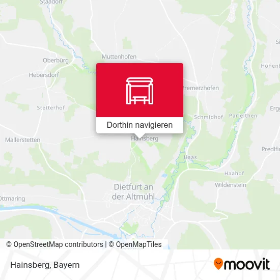 Hainsberg Karte