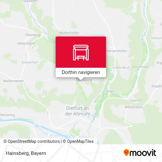 Hainsberg Karte
