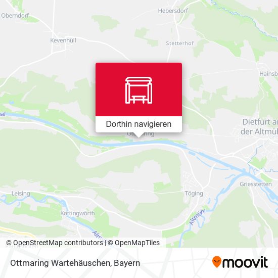Ottmaring Wartehäuschen Karte