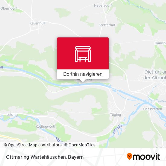 Ottmaring Wartehäuschen Karte