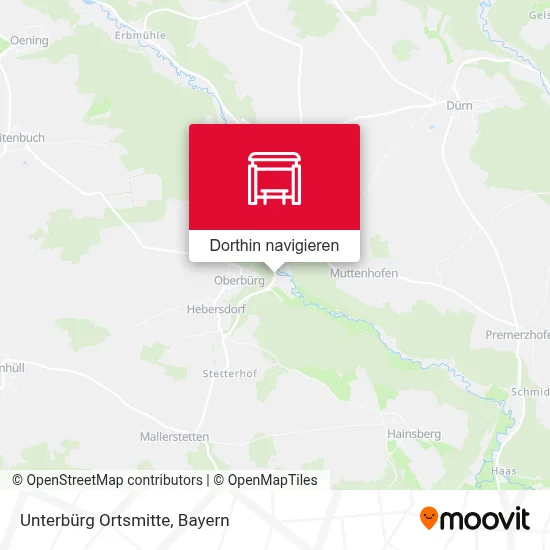 Unterbürg Ortsmitte Karte