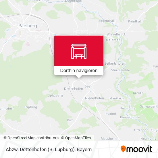 Abzw. Dettenhofen (B. Lupburg) Karte