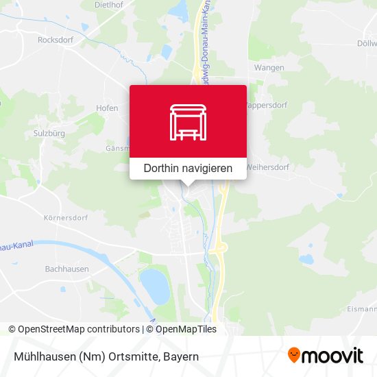 Mühlhausen (Nm) Ortsmitte Karte