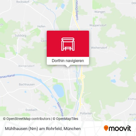 Mühlhausen (Nm) am Rohrfeld Karte