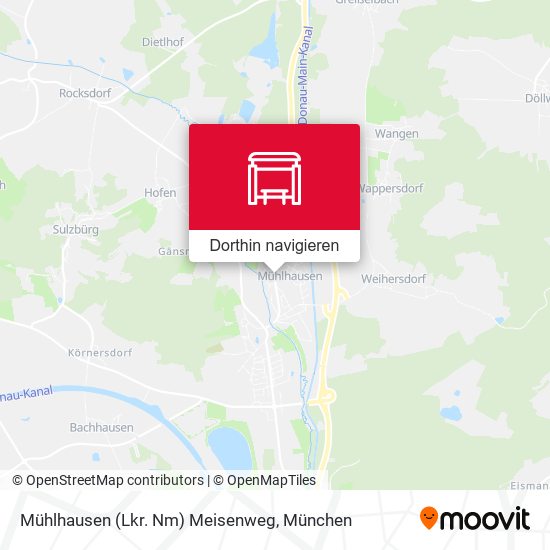 Mühlhausen (Lkr. Nm) Meisenweg Karte
