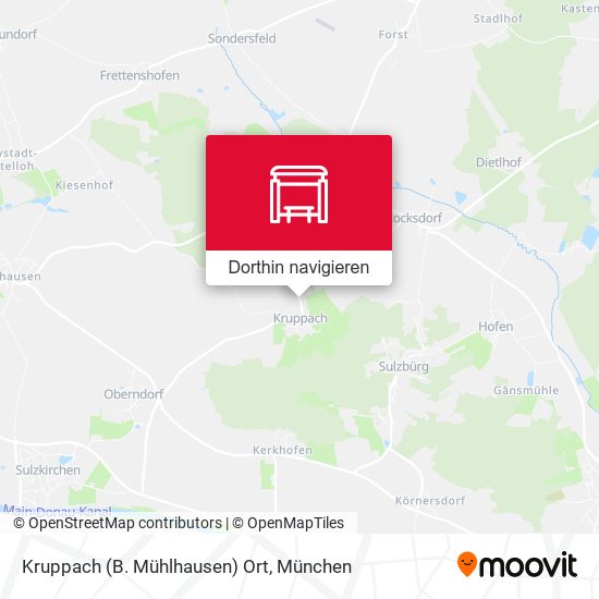 Kruppach (B. Mühlhausen) Ort Karte