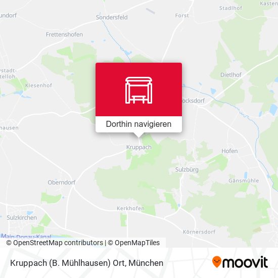 Kruppach (B. Mühlhausen) Ort Karte