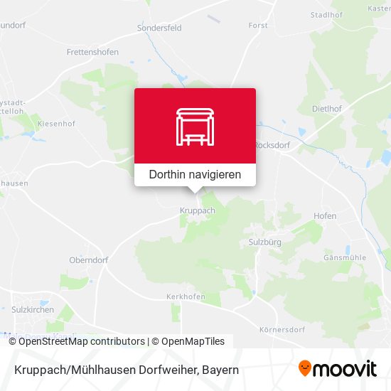 Kruppach/Mühlhausen Dorfweiher Karte