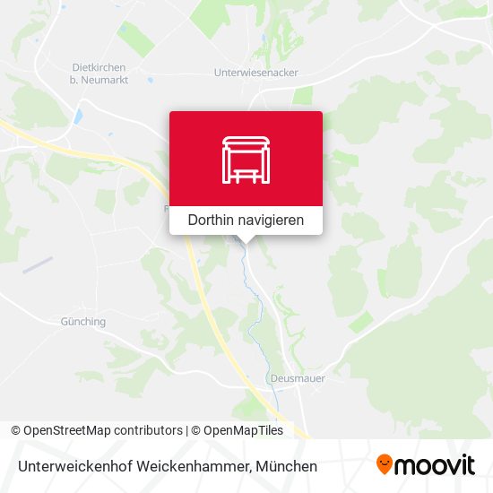 Unterweickenhof Weickenhammer Karte