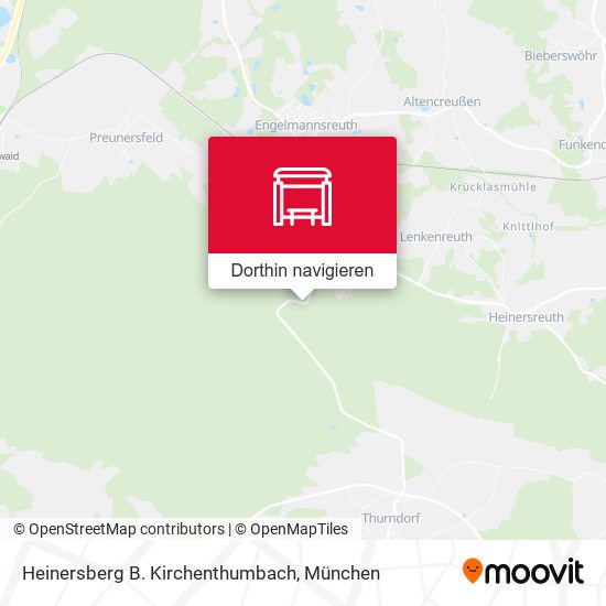 Heinersberg B. Kirchenthumbach Karte