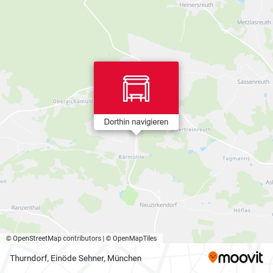 Thurndorf, Einöde Sehner Karte