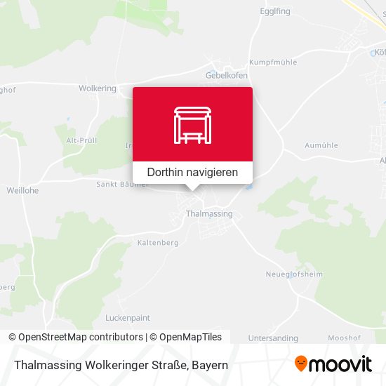 Thalmassing Wolkeringer Straße Karte