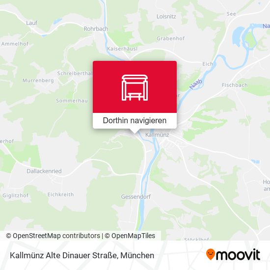 Kallmünz Alte Dinauer Straße Karte