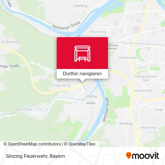 Sinzing Feuerwehr Karte
