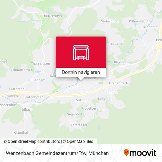 Wenzenbach Gemeindezentrum/Ffw Karte