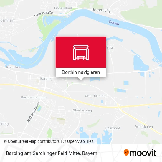 Barbing am Sarchinger Feld Mitte Karte