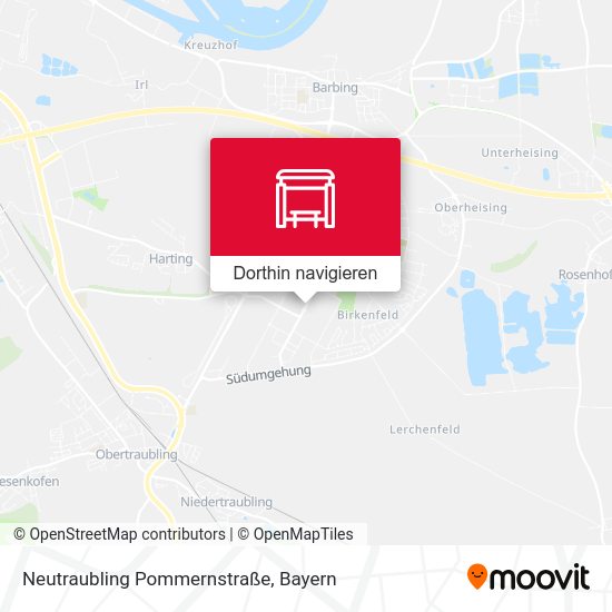 Neutraubling Pommernstraße Karte
