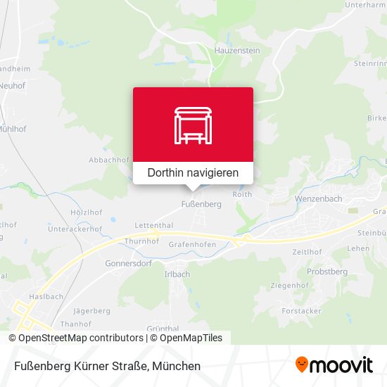 Fußenberg Kürner Straße Karte