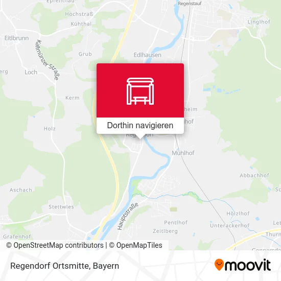 Regendorf Ortsmitte Karte