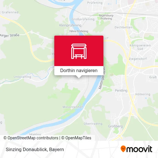 Sinzing Donaublick Karte