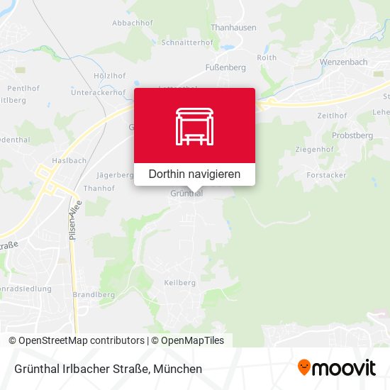 Grünthal Irlbacher Straße Karte