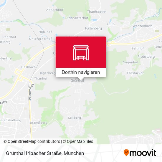Grünthal Irlbacher Straße Karte