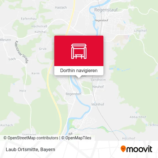 Laub Ortsmitte Karte