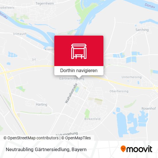 Neutraubling Gärtnersiedlung Karte