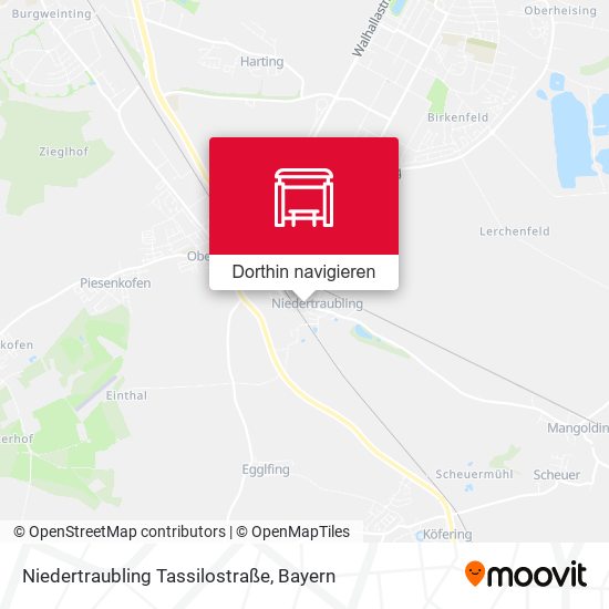 Niedertraubling Tassilostraße Karte
