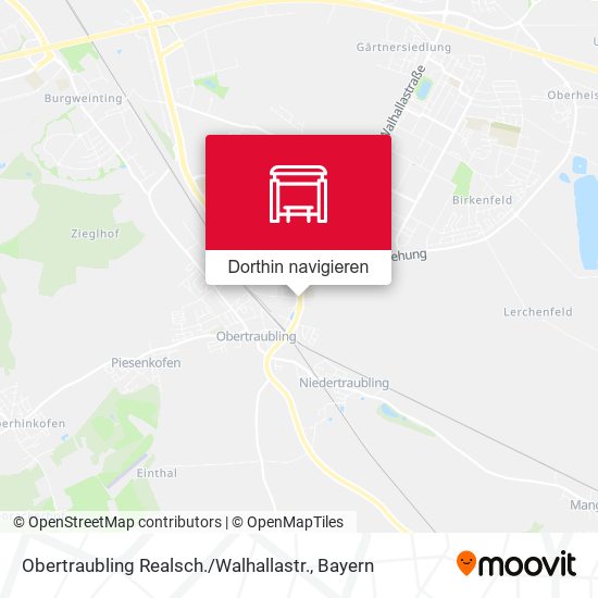 Obertraubling Realsch. / Walhallastr. Karte