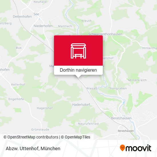 Abzw. Uttenhof Karte